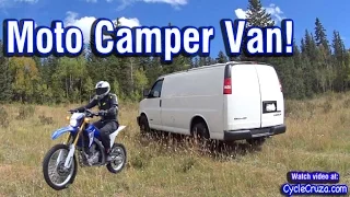Bug Out Moto Van Tour | Camp in Van With Motorcycle