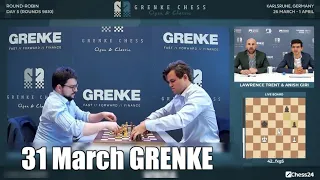 Magnus Carlsen vs Maxime Vachier-Lagrave #GRENKE Chess Classic 2024 Round 8