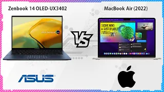 ASUS ZENBOOK 14 OLED 2022 VS APPLE MACBOOK AIR 2022