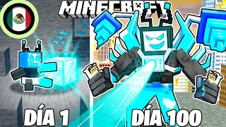 ¡Sobreviví 100 DÍAS como un TITAN DIAMANTE en Minecraft HARDCORE!