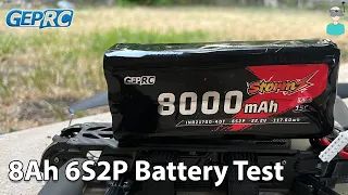 GEPRC Storm IRT21700-40T 6S2P 8000mAh Li-Ion Battery Test
