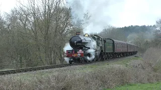 4079 Pendennis Castle breaks the sound barrier on her Severn Valley Railway Test Runs - 09/04/2023