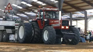 Fiat 160-90 Turbo DT Pulling The Sledge Away at Borris Pulling Arena | Tractor Pulling Denmark