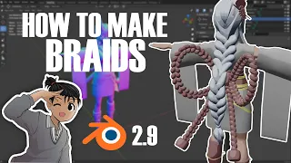 🎗How to make Braids🎗| Tutorial in Blender 2.9 | 2021