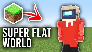 How To Make Super Flat World In Minecraft - Bedrock and Java