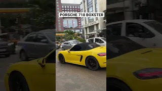 Stunning 🤩 looking PORSCHE 718 BOXSTER IN INDIA #porsche #youtubeshorts #shorts