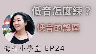 EP24低音怎麼練｜學唱歌｜歌唱教學｜梅楣小學堂回答網友歌唱問題 【EP24】