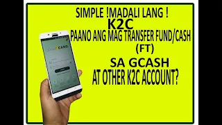 How can I transfer money from KONEK2CARD to another K2C account or to GCASH?