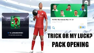 New Potw Worldwide Pack Opening ~ Trick Or My Luck In Pes 2021 Mobile