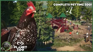 I built a HUGE Detailed Petting Zoo for ALL animals in the Barnyard Animal Pack | Planet Zoo