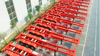 Semi Trailer Production -- Skeletion Container Chassis Trailer