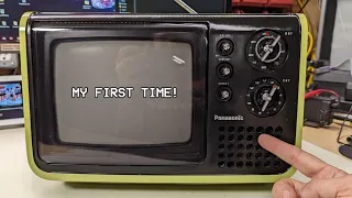 This little TV uses tubes instead of transistors