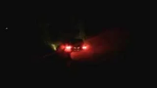 BMW e39 m5 night burnout with straight pipes