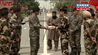 BSF, Pakistan Rangers Exchange Sweets On India's 75th Independence Day
