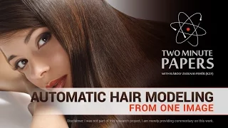Automatic Hair Modeling from One Image | Two Minute Papers #92