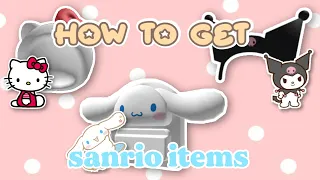 How to get Sanrio items tutorial 🛼(Roblox)