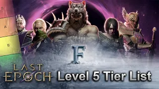 Last Epoch : Most Fun Tier List (Early Game)