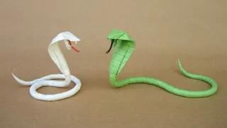 😀how to make a origami snake🐍