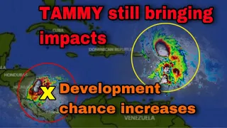 New Caribbean storm may form, Hurricane TAMMY still affecting islands