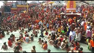 kinner Akhada shahi snan Haridwar kumbh 2021