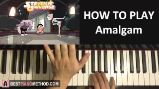 HOW TO PLAY - Steven Universe - Amalgam [Amethyst And Pearl Fusion Song]  (Piano Tutorial Lesson)