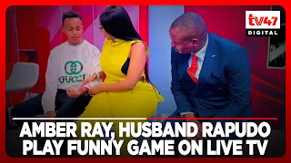 Amber Ray and husband Kennedy Rapudo play funny game on live TV