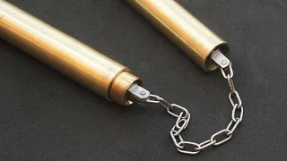 Making Folding Brass Nunchaku