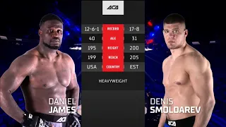 Даниэль Джеймс vs. Денис Смолдарев | Daniel James vs. Denis Smoldarev | ACA 136