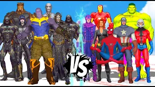 AVENGERS COMICS VS THANOS MAD TITAN - SUPERHEROES EPIC BATTLE