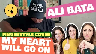 ITALIAN FRIENDS react to ALI BA TA | My Heart Will Go On - Celine Dion (fingerstyle cover)