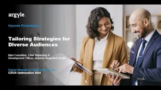 KEYNOTE PRESENTATION: Tailoring Strategies for Diverse Audiences