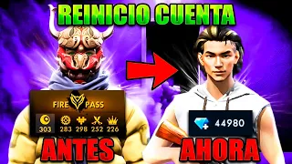 BUSQUE a 4 JUGADORES que REINICARON sus CUENTAS de FREE FIRE 😱 *LA CAG4RON*