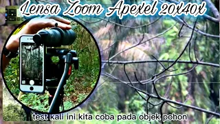 🌐 RIVIEW AND TEST APEXEL JS20-40X ZOOM (MAKSIMALKAN KAMERA SMARTPHONE MENJADI PROFESIONAL