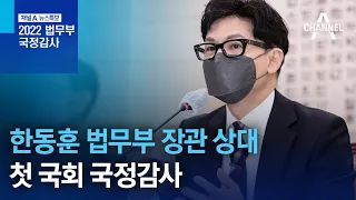 한동훈 법무부 장관 상대 첫 국회 국정감사 | 뉴스특보