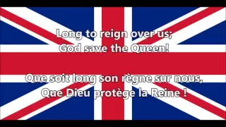 God Save the Queen - Que Dieu protège la Reine (EN,FR lyrics/paroles)