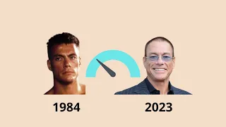 Jean-claude Van damme from 1985 to 2023