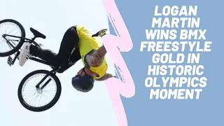 Logan Martin wins BMX freestyle gold in historic Olympics moment