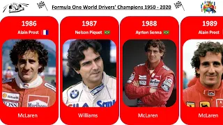 Comparison I Formula One World Champions 1950 - 2020 (NEW STYLE)