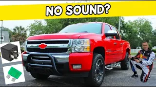 CHEVROLET SILVERADO WHY NO SOUND FROM RADIO SPEAKERS 2006 2007 2008 2009 2010 2011 2012 2013