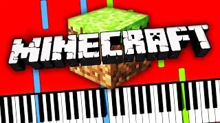 Minecraft - Theme Song (C418 - Danny Soundtrack) Piano Tutorial (Sheet Music + midi) synthesia cover