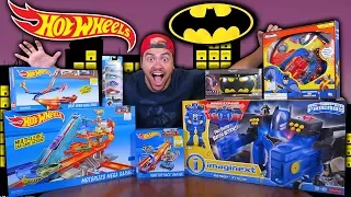 TESTANDO BRINQUEDOS RADICAIS DA HOT WHEELS E DO BATMAN !! (BONECO GIGANTE E POSTO DE LAVAR CARRO)