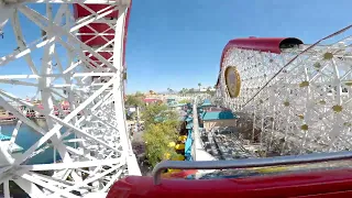 Incredicoaster On-Ride Without Music until Launch out Front Row 4K 60fps POV Roller Coaster DCA 2024