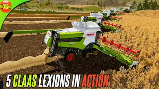 Power Of New Claas Lexion Harvesters | Farming Simulator 20 Update Gameplay