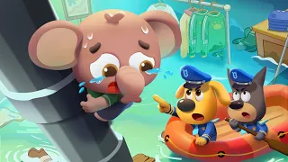 Rescue Misson in Flooded Roads | Safety Tips | Kids Cartoons | Sheriff Labrador Police Cartoon