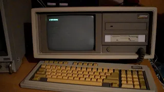 8088 Domination running on a Compaq Portable II (Compaq only)