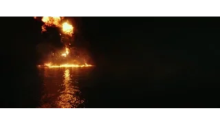 Deepwater Horizon (HD, 2016). On fire