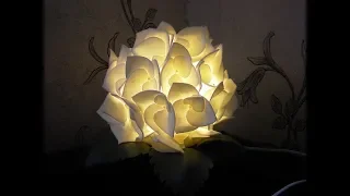 DIY МК Светильник Гортензия из изолона DIY MK Lamp hydrangea from izolona