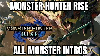 [Monster Hunter Rise] All Monster Intros (JP dub/ EN sub)