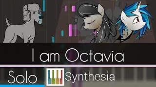 I am Octavia (Titanium Parody) - Eile Monty - |SOLO PIANO TUTORIAL w/LYRICS| -- Synthesia HD
