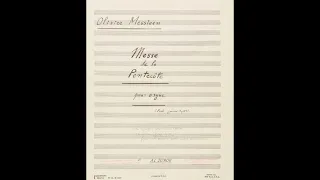 Olivier Messiaen joue sa « Messe de la Pentecôte » (1950-1951)